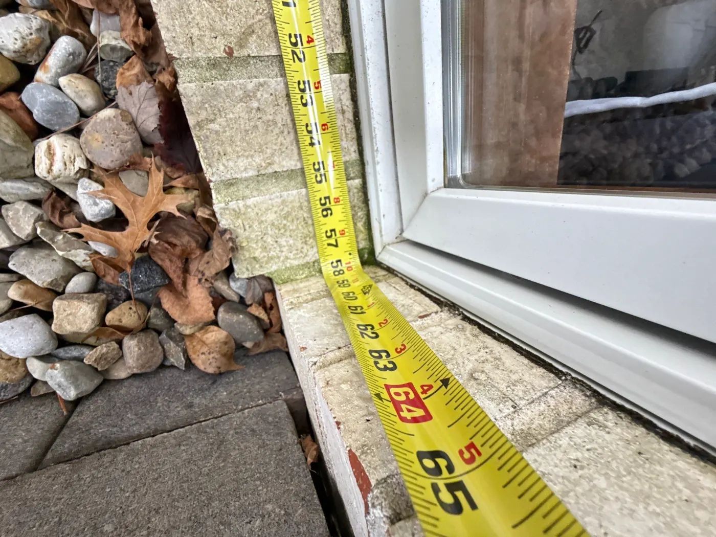 Storm-damaged window documented in Jackson's Grant
